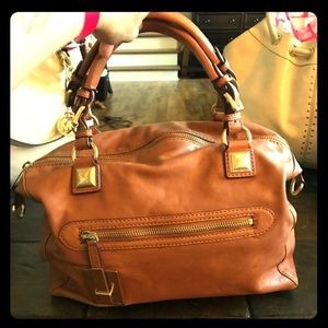 Michael Kors large caramel brown purse